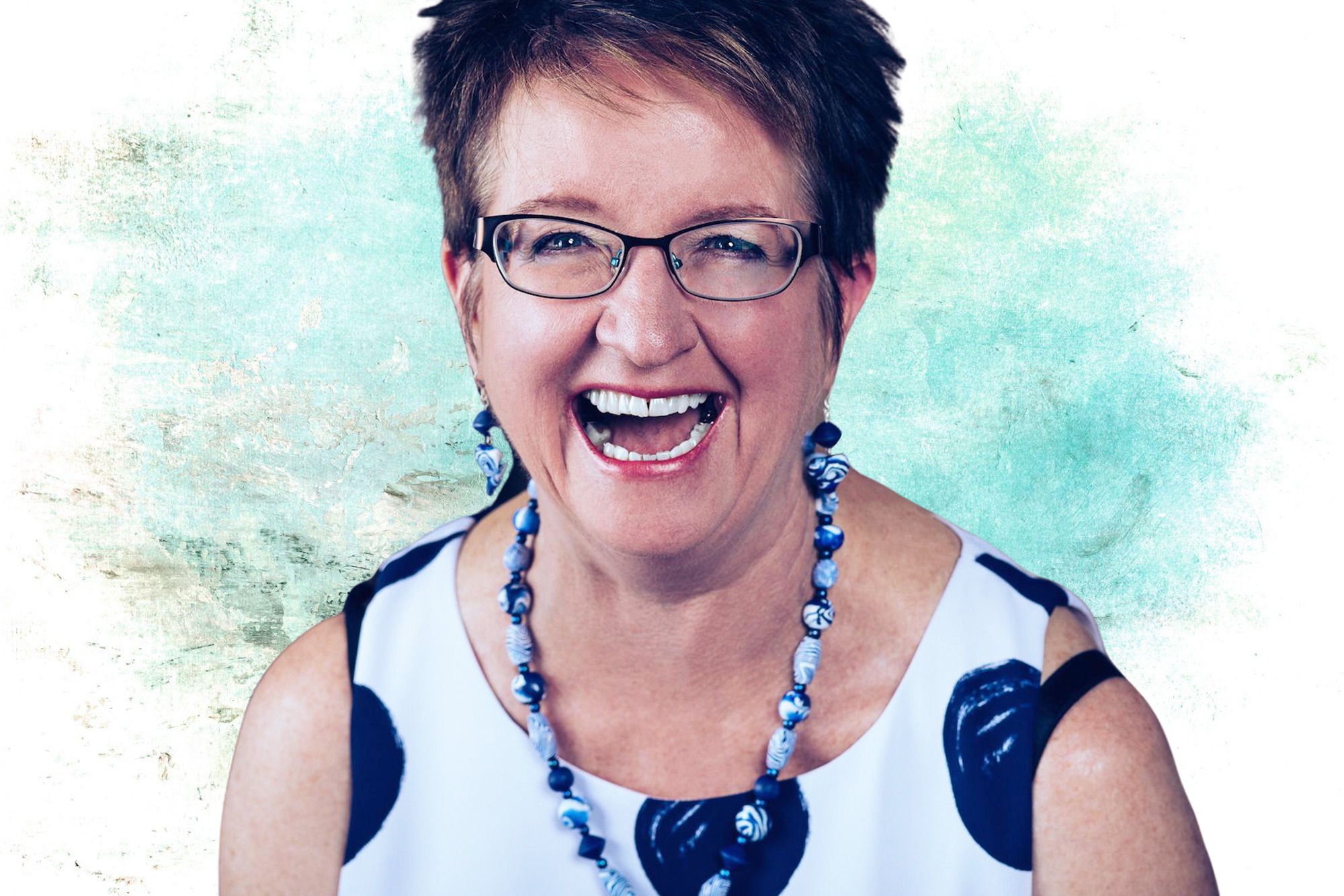 Joan M Brooks, Laughing in picture, happy picture
